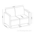 4-sits (2: a ålder) PP-soffaset utomhus